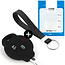 Capa para chave do carro compatível com Smart - Capa Protetora de Chave Remota de Silicone - Tampa Remota FOB - Preto