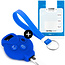 Capa para chave do carro compatível com Smart - Capa Protetora de Chave Remota de Silicone - Tampa Remota FOB - Azul