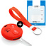 Capa para chave do carro compatível com Smart - Capa Protetora de Chave Remota de Silicone - Tampa Remota FOB - Vermelho