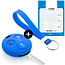 Capa para chave do carro compatível com Smart - Capa Protetora de Chave Remota de Silicone - Tampa Remota FOB - Azul