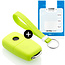 Housse de Protection clé compatible avec Skoda - Coque Cover Housse étui en Silicone - Citron vert