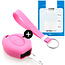 Capa para chave do carro compatível com Peugeot - Capa Protetora de Chave Remota de Silicone - Tampa Remota FOB - Rosa