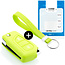 Capa para chave do carro compatível com Peugeot - Capa Protetora de Chave Remota de Silicone - Tampa Remota FOB - Verde lima