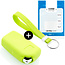 Capa para chave do carro compatível com Peugeot - Capa Protetora de Chave Remota de Silicone - Tampa Remota FOB - Verde lima