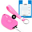 Capa para chave do carro compatível com Peugeot - Capa Protetora de Chave Remota de Silicone - Tampa Remota FOB - Rosa