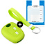 Capa para chave do carro compatível com Peugeot - Capa Protetora de Chave Remota de Silicone - Tampa Remota FOB - Verde lima