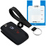Funda Carcasa llave compatible con Peugeot - Funda de Silicona - Cover de Llave Coche - Negro