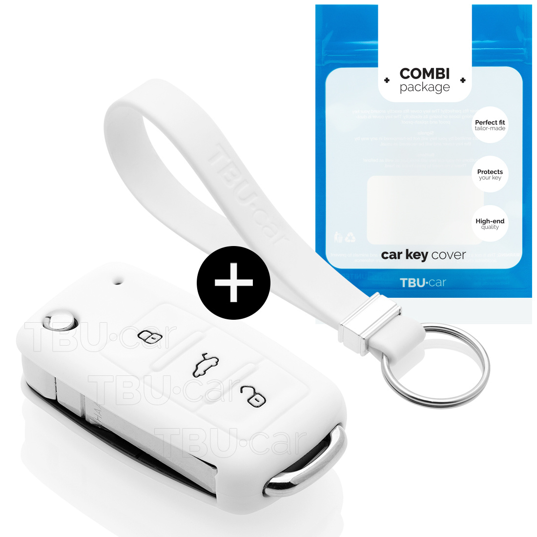 Schlüssel Hülle VF für 3 Tasten Auto Schlüssel Silikon Cover Schlüsselhülle  Etui Schutzhülle (.Schwarz Weiß) : : Elektronik & Foto