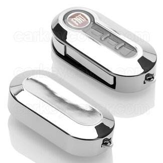 TBU car® Fiat Sleutel Cover - Chrome