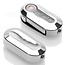 Sleutel cover compatibel met Fiat - TPU sleutel hoesje / beschermhoesje autosleutel - Chrome