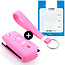 Sleutel cover compatibel met Toyota - Silicone sleutelhoesje - beschermhoesje autosleutel - Roze