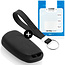 Capa para chave do carro compatível com Peugeot - Capa Protetora de Chave Remota de Silicone - Tampa Remota FOB - Preto