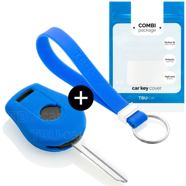 Capa para chave do carro compatível com Nissan - Capa Protetora de Chave Remota de Silicone - Tampa Remota FOB - Azul