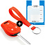Capa para chave do carro compatível com Nissan - Capa Protetora de Chave Remota de Silicone - Tampa Remota FOB - Vermelho