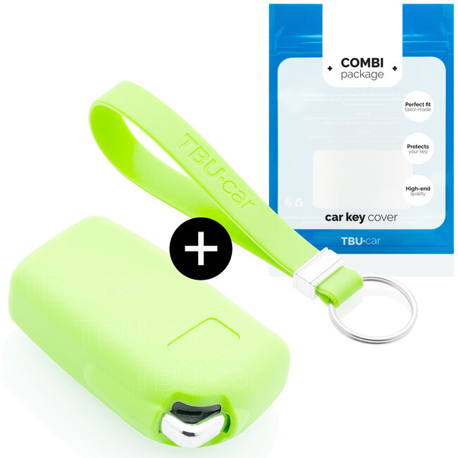 Sleutel cover compatibel met Toyota - Silicone sleutelhoesje - beschermhoesje autosleutel - Glow in the Dark