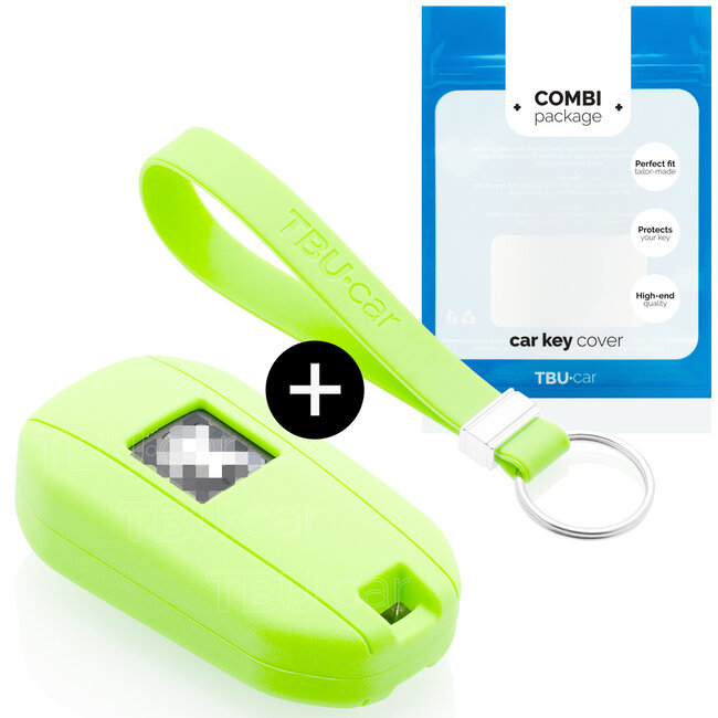 Sleutel cover compatibel met Peugeot - Silicone sleutelhoesje - beschermhoesje autosleutel - Glow in the Dark
