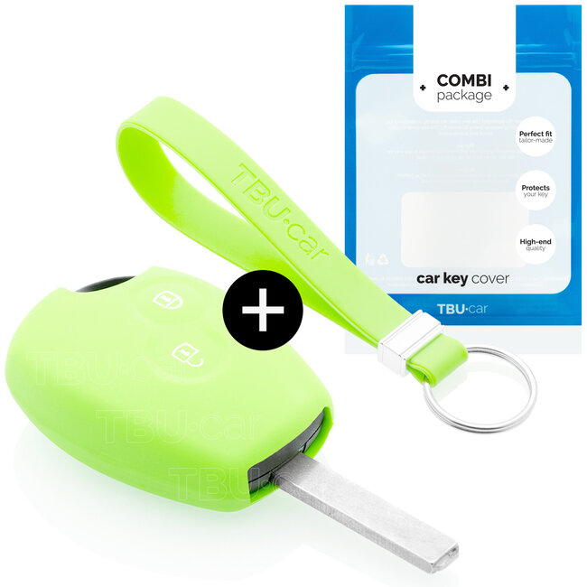 Capa para chave do carro compatível com Dacia - Capa Protetora de Chave Remota de Silicone - Tampa Remota FOB - Fosforescente