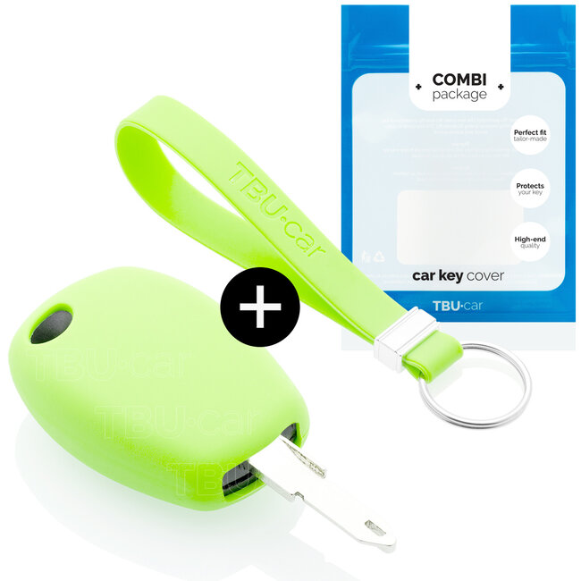 Sleutel cover compatibel met Smart - Silicone sleutelhoesje - beschermhoesje autosleutel - Glow in the Dark