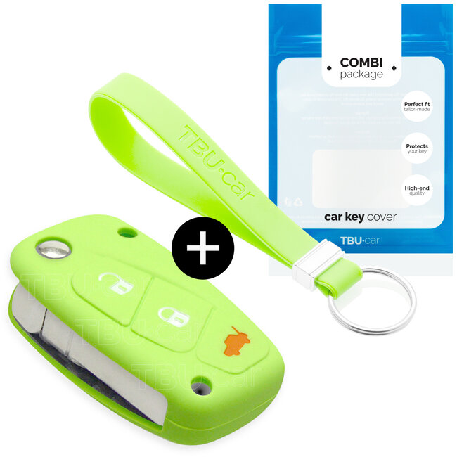 Funda Carcasa llave compatible con Lancia - Funda de Silicona - Cover de Llave Coche - Glow in the Dark