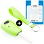 Sleutel cover compatibel met Fiat - Silicone sleutelhoesje - beschermhoesje autosleutel - Glow in the Dark