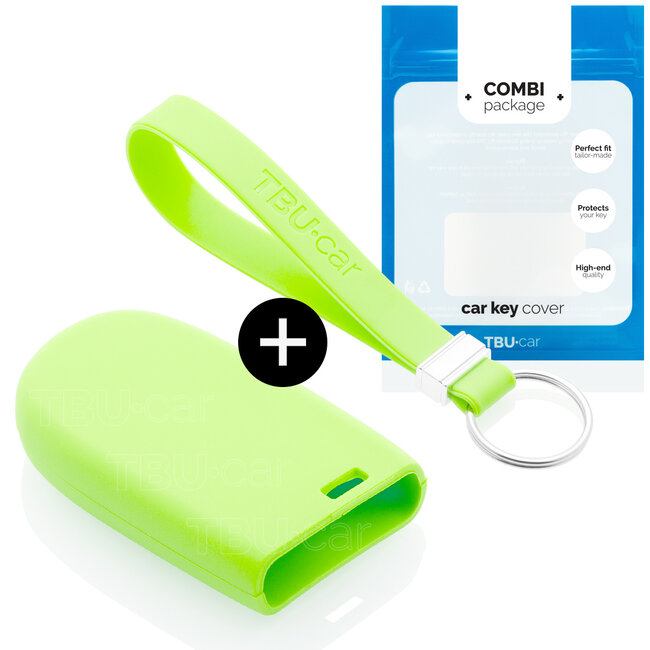 Sleutel cover compatibel met Jeep - Silicone sleutelhoesje - beschermhoesje autosleutel - Glow in the Dark
