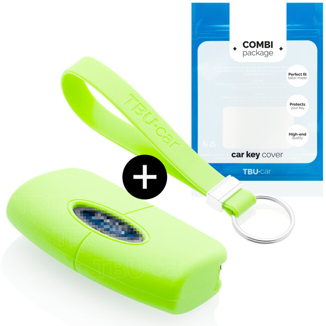 Sleutel cover compatibel met Ford - Silicone sleutelhoesje - beschermhoesje autosleutel - Glow in the Dark