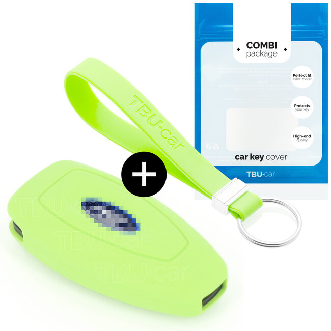 Funda Carcasa llave compatible con Ford - Funda de Silicona - Cover de Llave Coche - Glow in the Dark