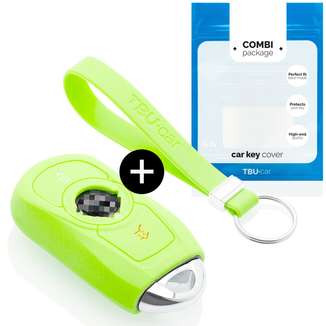 Car key cover compatible with Opel - Silicone Protective Remote Key Shell - FOB Case Cover - Glow in the Dark