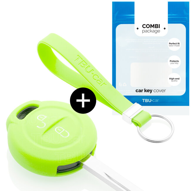 Car key cover compatible with Mitsubishi - Silicone Protective Remote Key Shell - FOB Case Cover - Glow in the Dark