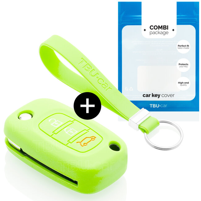 Funda Carcasa llave compatible con Smart - Funda de Silicona - Cover de Llave Coche - Glow in the Dark