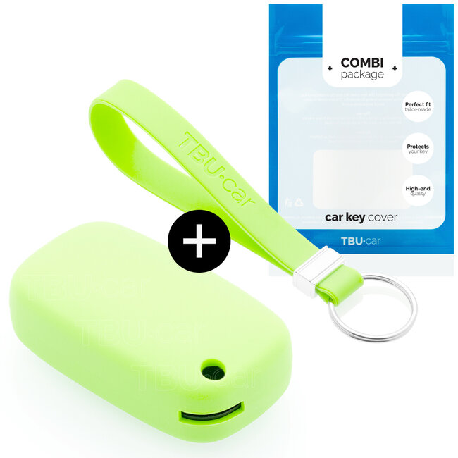 Housse de Protection clé compatible avec Smart - Coque Cover Housse étui en Silicone - Brillent dans le noir