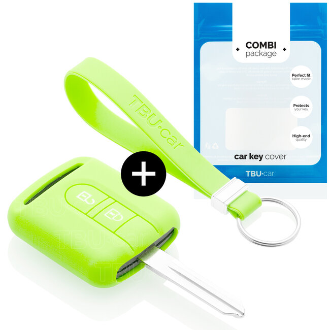 Car key cover compatible with Nissan - Silicone Protective Remote Key Shell - FOB Case Cover - Glow in the Dark