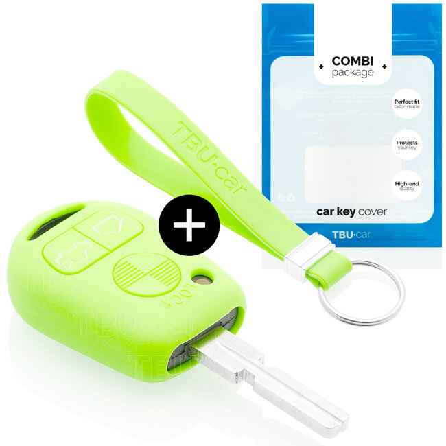 Funda Carcasa llave compatible con BMW - Funda de Silicona - Cover de Llave Coche - Glow in the Dark