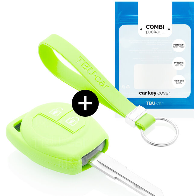 Car key cover compatible with Nissan - Silicone Protective Remote Key Shell - FOB Case Cover - Glow in the Dark