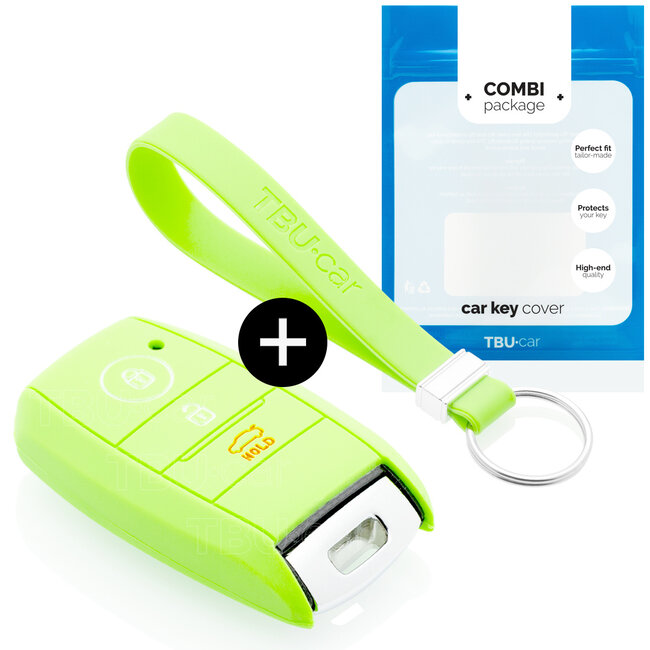 Car key cover compatible with Hyundai - Silicone Protective Remote Key Shell - FOB Case Cover - Glow in the Dark
