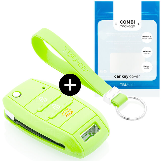 Car key cover compatible with Hyundai - Silicone Protective Remote Key Shell - FOB Case Cover - Glow in the Dark