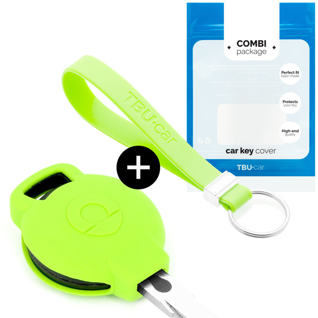 Housse de Protection clé compatible avec Smart - Coque Cover Housse étui en Silicone - Brillent dans le noir