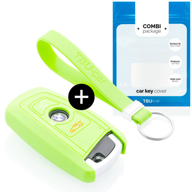 Capa para chave do carro compatível com BMW - Capa Protetora de Chave Remota de Silicone - Tampa Remota FOB - Fosforescente