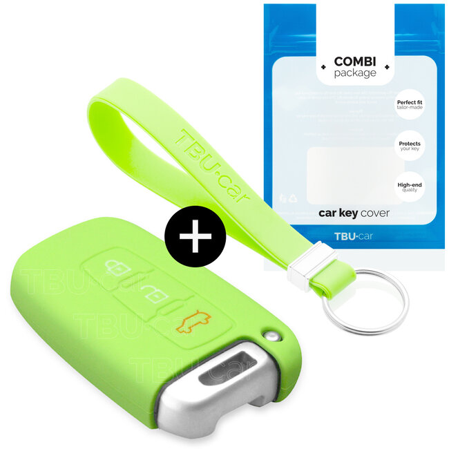 Car key cover compatible with Kia - Silicone Protective Remote Key Shell - FOB Case Cover - Glow in the Dark