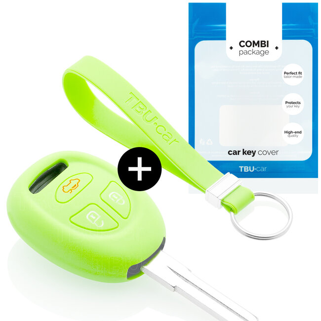 Car key cover compatible with Saab - Silicone Protective Remote Key Shell - FOB Case Cover - Glow in the Dark