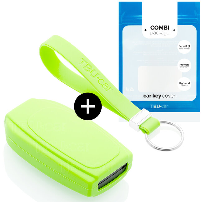 Sleutel cover compatibel met Volvo - Silicone sleutelhoesje - beschermhoesje autosleutel - Glow in the Dark