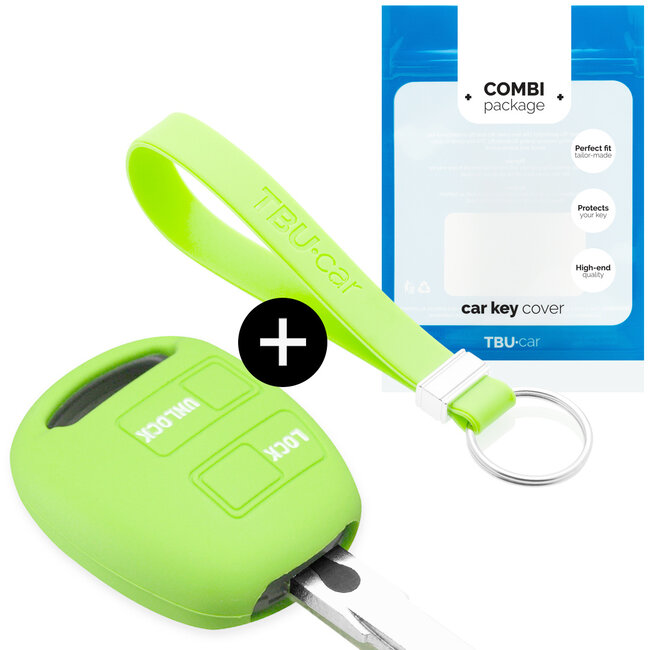 Funda Carcasa llave compatible con Toyota - Funda de Silicona - Cover de Llave Coche - Glow in the Dark