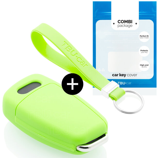 Funda Carcasa llave compatible con Audi - Funda de Silicona - Cover de Llave Coche - Glow in the Dark