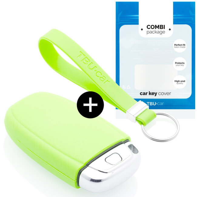 Car key cover compatible with Audi - Silicone Protective Remote Key Shell - FOB Case Cover - Glow in the Dark