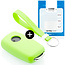 Funda Carcasa llave compatible con VW - Funda de Silicona - Cover de Llave Coche - Glow in the Dark