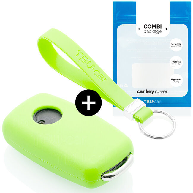 Sleutel cover compatibel met Seat - Silicone sleutelhoesje - beschermhoesje autosleutel - Glow in the Dark