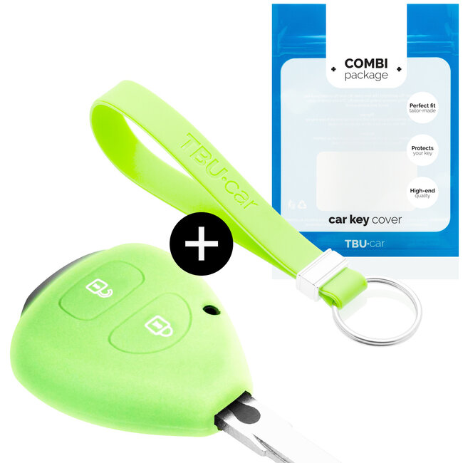 Funda Carcasa llave compatible con Toyota - Funda de Silicona - Cover de Llave Coche - Glow in the Dark