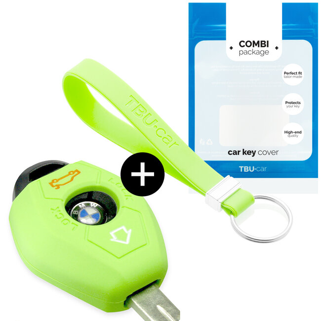 Funda Carcasa llave compatible con BMW - Funda de Silicona - Cover de Llave Coche - Glow in the Dark