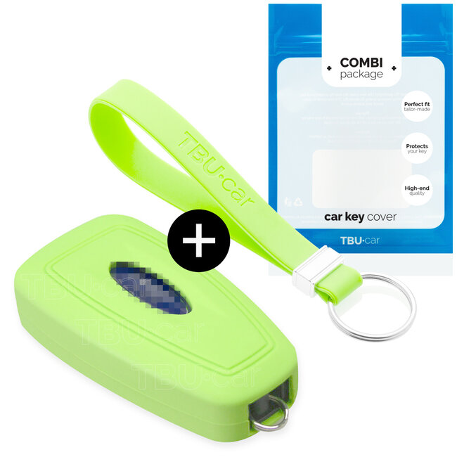 Car key cover compatible with Ford - Silicone Protective Remote Key Shell - FOB Case Cover - Glow in the dark