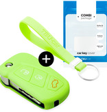 TBU car Ford Capa Silicone Chave do carro - Capa protetora - Tampa remota FOB - Glow in the dark